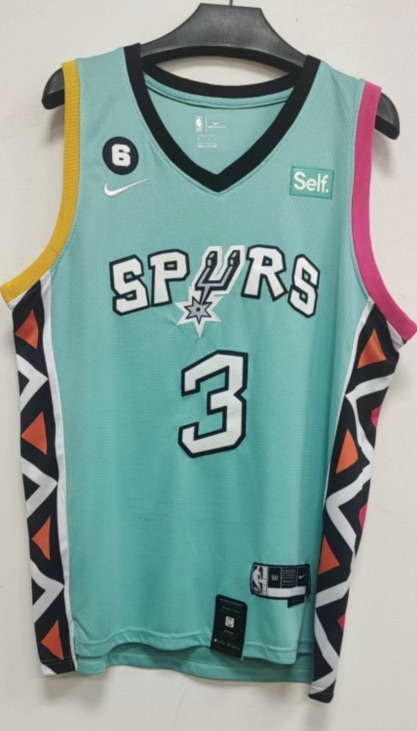 NBA San Antonio Spurs #3 Johnson Green Jersey