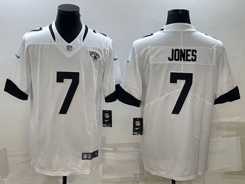 NFL Jacksonville Jaguars #7 Jones White Vapor Limited Jersey