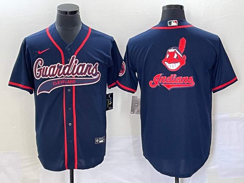 MLB Cleveland Indians Joint-designed Blue Jersey