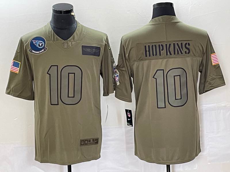 NFL Tennessee Titans #10 Hopkins Salute to Service Jersey