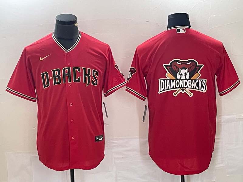 MLB Arizona Diamondbacks Red color  game Jersey 