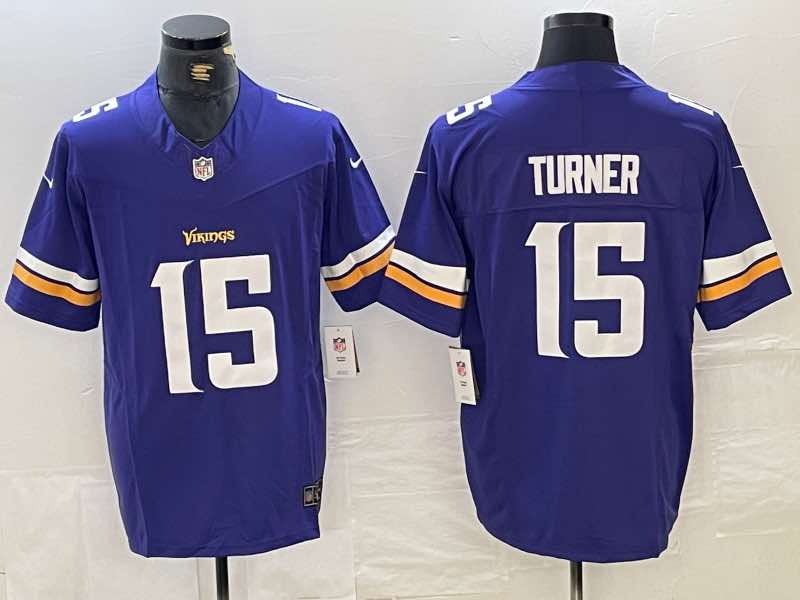NFL Minnesota Vikings #15 Turner Purple Jersey