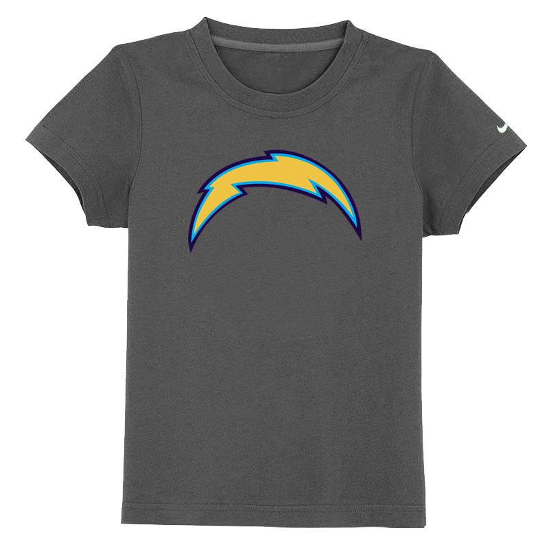 San Diego Chargers Sideline Legend Authentic Logo Youth T Shirt D-Grey