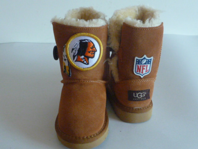 NFL Washington Redskins Cuce Shoes Kids Fanatic Boots Tan