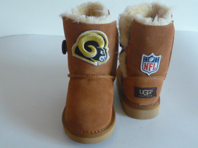 NFL St. Louis Rams Cuce Shoes Kids Fanatic Boots Tan
