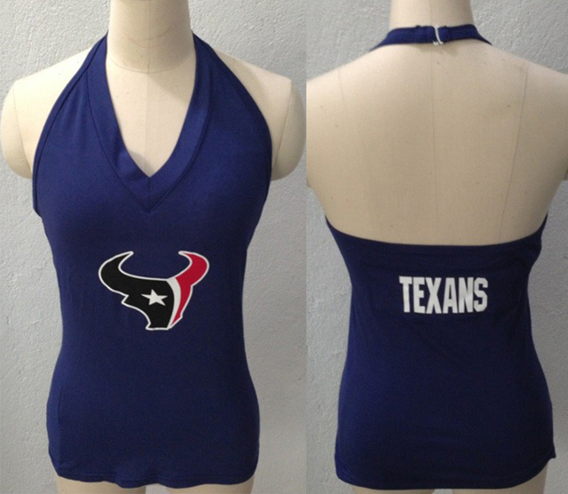 Womens All Sports Couture Houston Texans Blown Coverage Halter Top