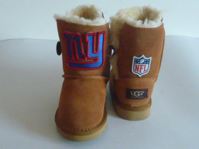 NFL New York Giants Cuce Shoes Kids Fanatic Boots Tan