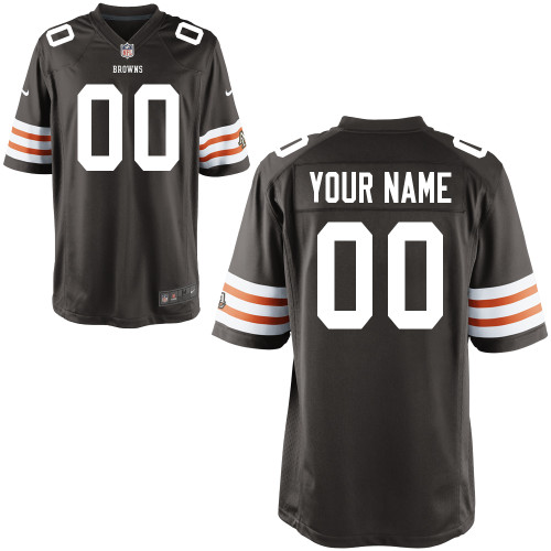 Browns Nike Youth Customized Game Team Color Jersey