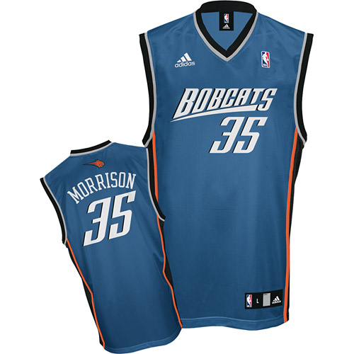 Charlotte Bobcats #35 Adam Morrison Alternate Jersey in Blue