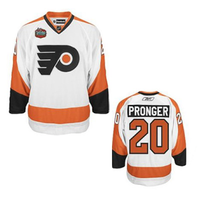 Chris Pronger Jersey: NHL #20 Philadelphia Flyers Jersey in white
