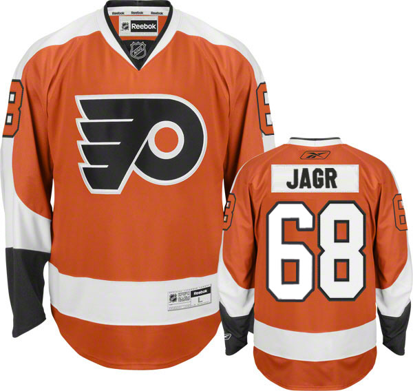 orange Jaromir Jagr Home Flyers Premier #68 Jersey
