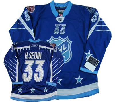 Blue H.Sedin jersey, Vancouver Canucks #33 2011 All Star EDGE NHL Jersey