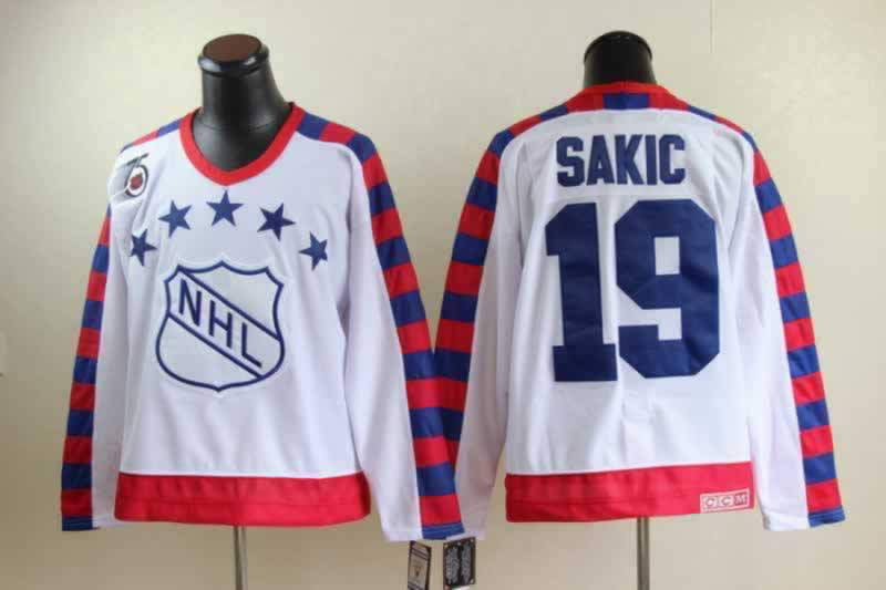 White Sakic jersey, #19 2011 All Star CANADA 75TH CCM NHL Jersey