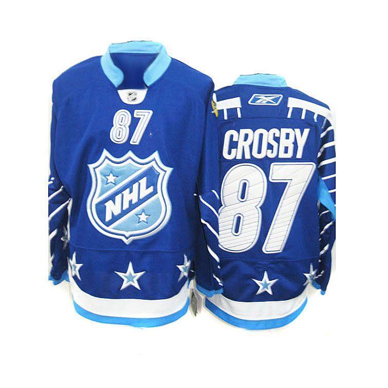 Blue Sidney Crosby Penguins 2011 All Star NHL #87 Jersey