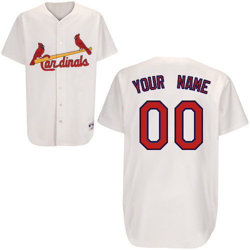 Cardinals White Personalized Home MLB Jersey