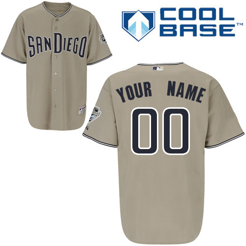 Grey Jersey, Youth San Diego Padres Personalized Road MLB Jersey