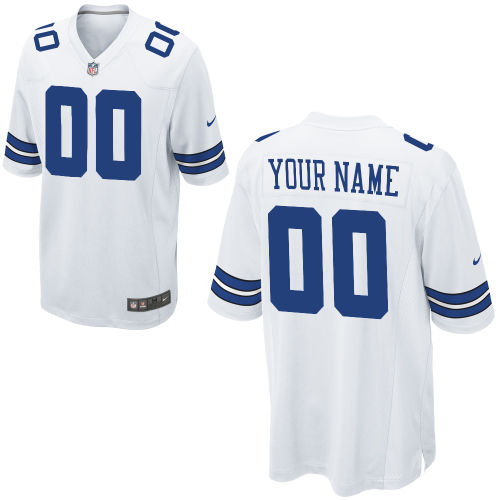 Youth Nike Dallas Cowboys White custom Game NFL Jersey
