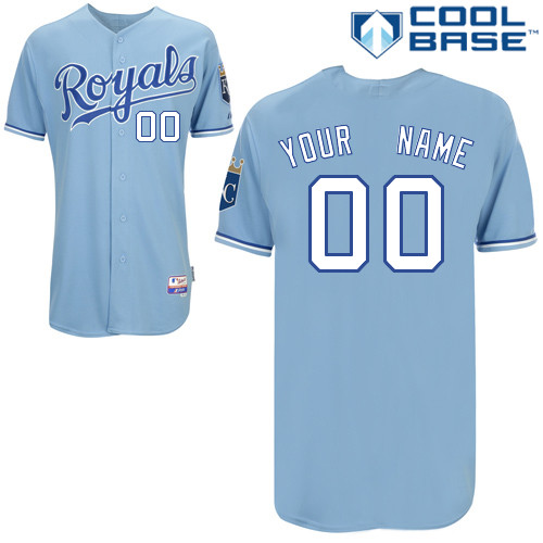 Royals Light Blue Personalized Cool Base Alternate Home MLB Jersey