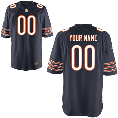 Team Color Jersey, Nike Chicago Bears Customized Game NFL Jersey