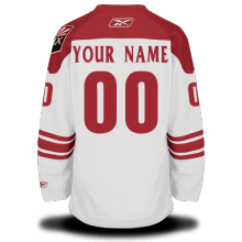 White Jersey, Phoenix Coyotes #00 Your Name Road Premier Custom NHL Jersey